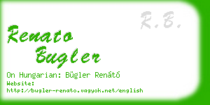 renato bugler business card